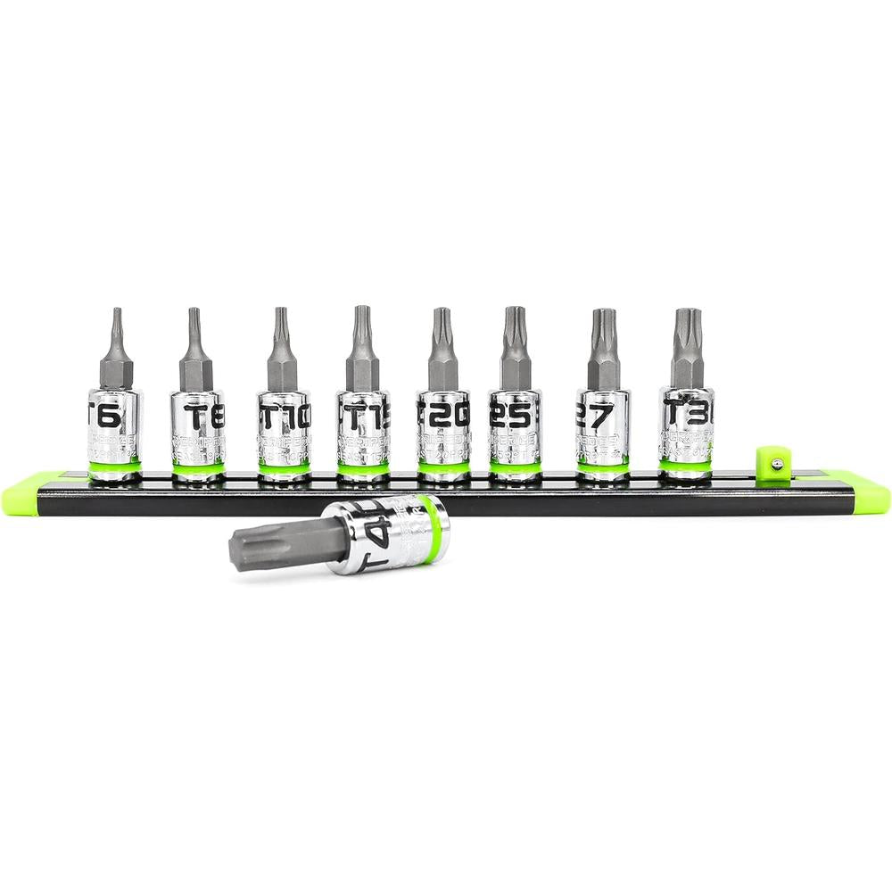 GripEdge GE9ASTSRPT 9pc 1/4" Dr. RPT Torx Driver Set, T6-T40