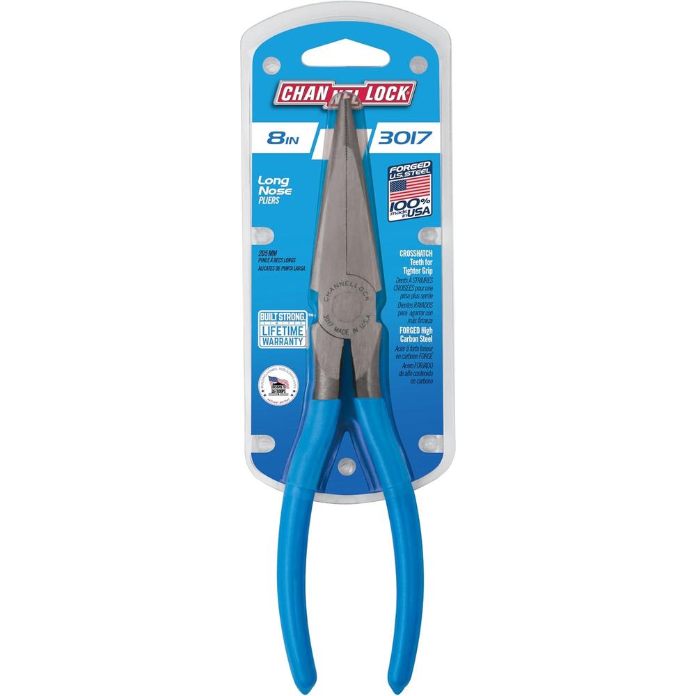 Channellock 3017 8" Long Nose Plier