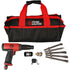 Chicago Pneumatic 7165K Low Vibration Short Hammer Kit, Complete Power Tool Kit with Soft Travel Bag