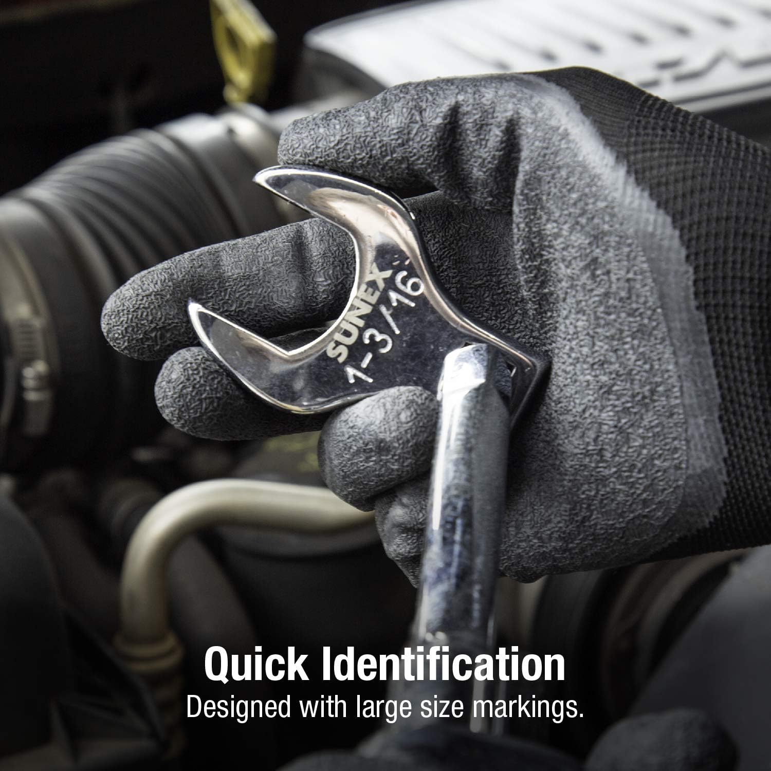 Sunex Tools 9720A 7 Piece 1/2" Dr. Jumbo SAE Crowfoot Wrench Set