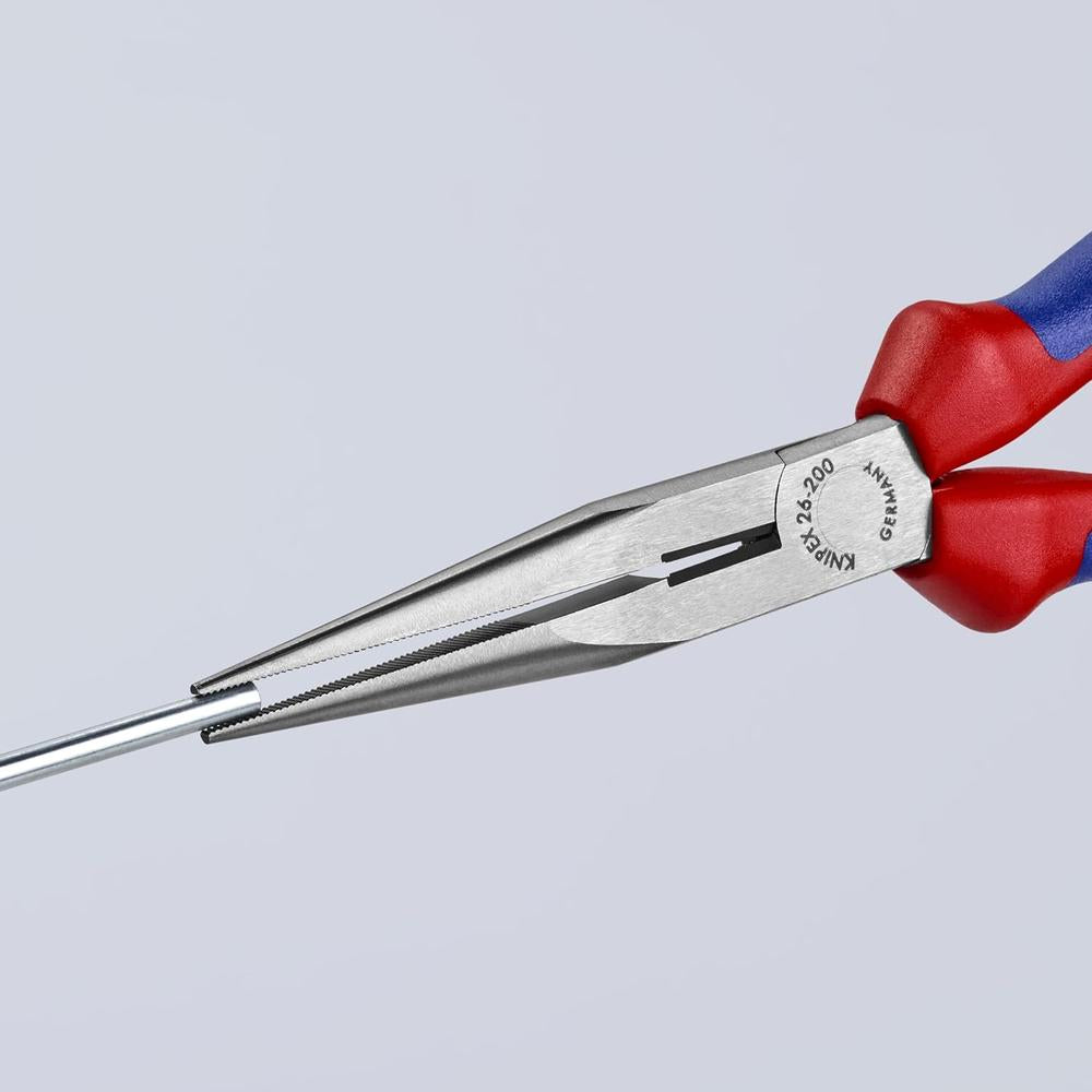 Knipex 26 12 200 Snipe Nose Side Cutting Pliers-Comfort Grip