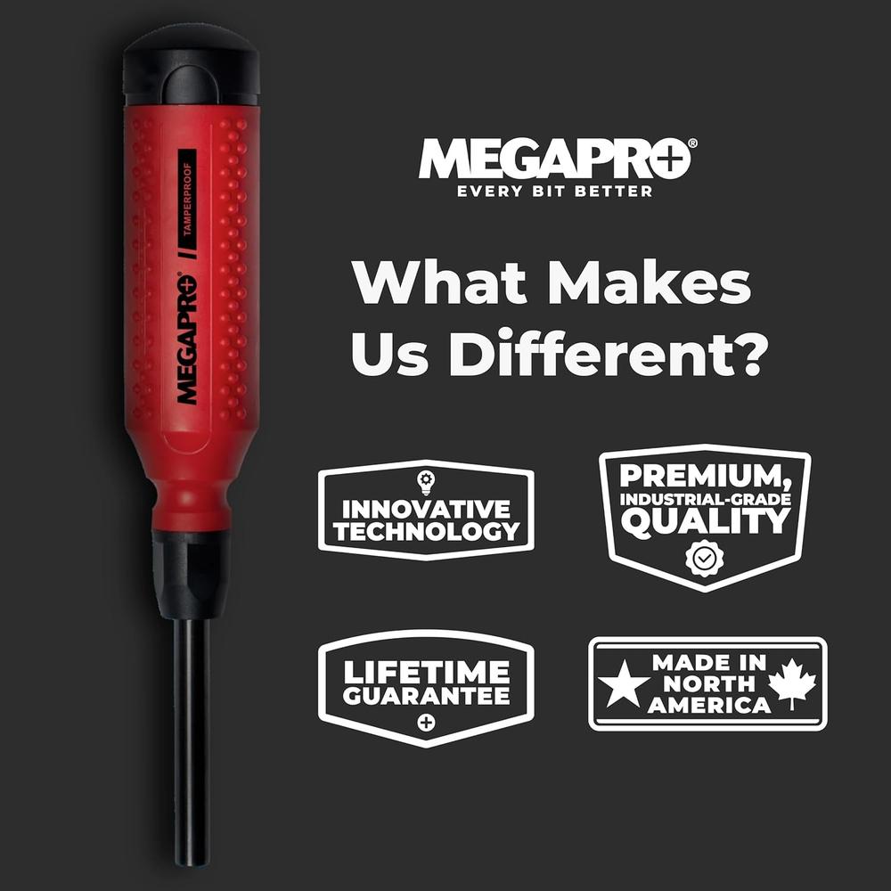 Megapro Tools 151TP-C Original Tamperproof 15-in-1 Multi-Bit Screwdriver (Carded)