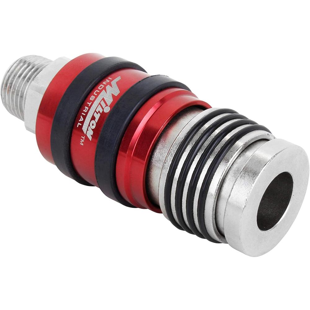Milton Industries S-1774 COUPLEUR INDUSTRIEL D'ÉCHAPPEMENT DE SÉCURITÉ UNIVERSEL G-STYLE, DÉBIT DE CORPS 1/2" MNPT X 1/2" (ACCEPTE G-STYLE .125 &amp; .375)