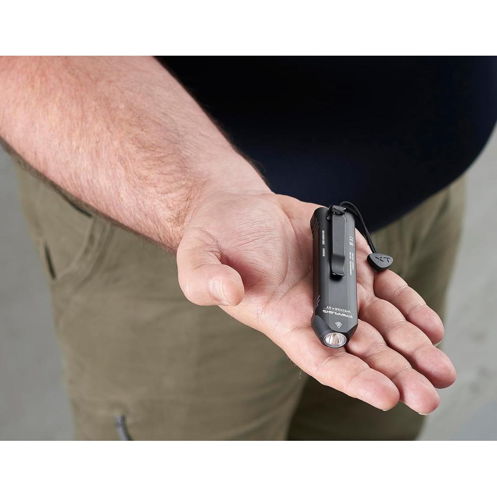 Streamlight 88812 Wedge XT Ultra-Compact USB-C Rechargeable Flashlight, 500/50 Lumens, Black