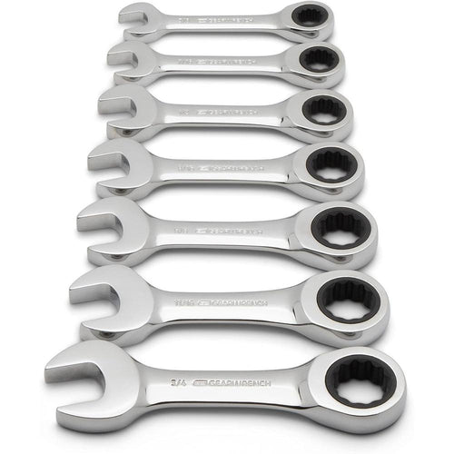 GearWrench 9507 Jeu de 7 clés mixtes à cliquet SAE