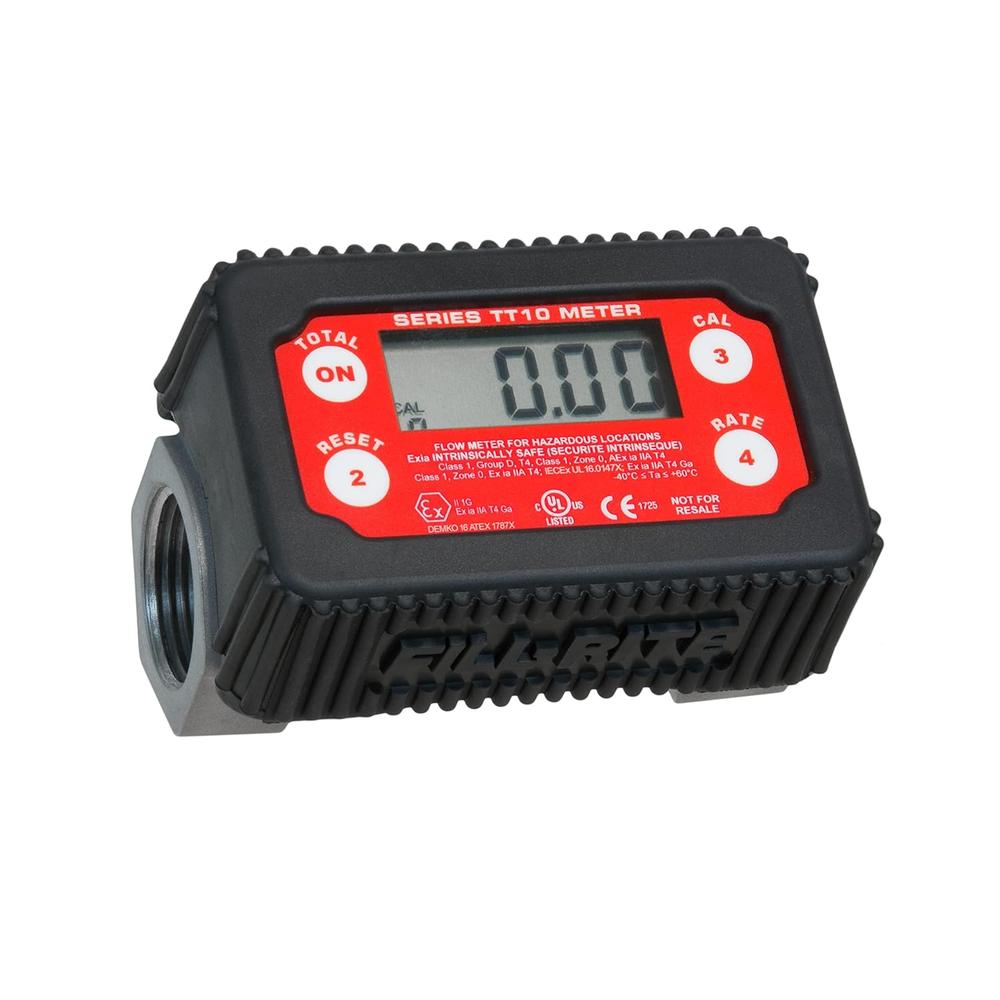 Fill-Rite TT10ANC Compteur de biocarburants à turbine numérique en ligne 2-35 GPM