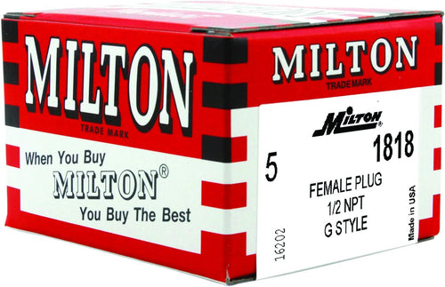 Milton Industries 1818 1/2" Female Plug G-Style