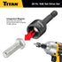 Titan Tools 16294 25pc SAE Impact Nut Driver Set w/ Storage Rack