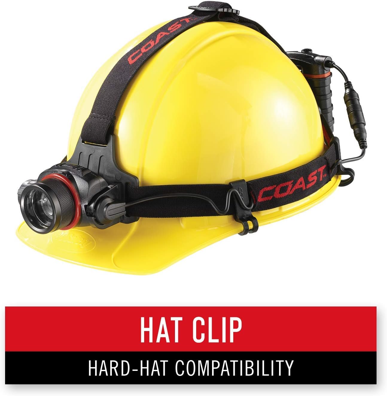 Coast 21343 HL8R Lampe frontale LED rechargeable à focalisation pure 800 lm, noire