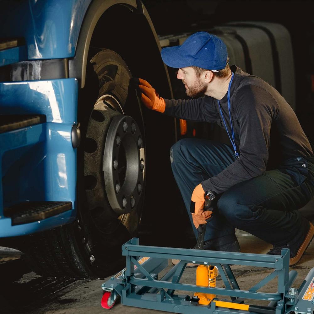 Gaither Y471106 Winntec Safergo Truck Tire Dolly with CollaPSIble Handle Frame, 350 Lbs Capacity