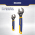 Irwin 2078700 2Pc Adjustable Wrench Set-6" + 10" -"