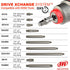 Ingersoll Rand 2236QTIMAX-G Green 1/2" Dr. Std. Anvil Quiet Impact Wrench with DXS Drive Xchange System, 1500 Ft-lb, 7500 RPM