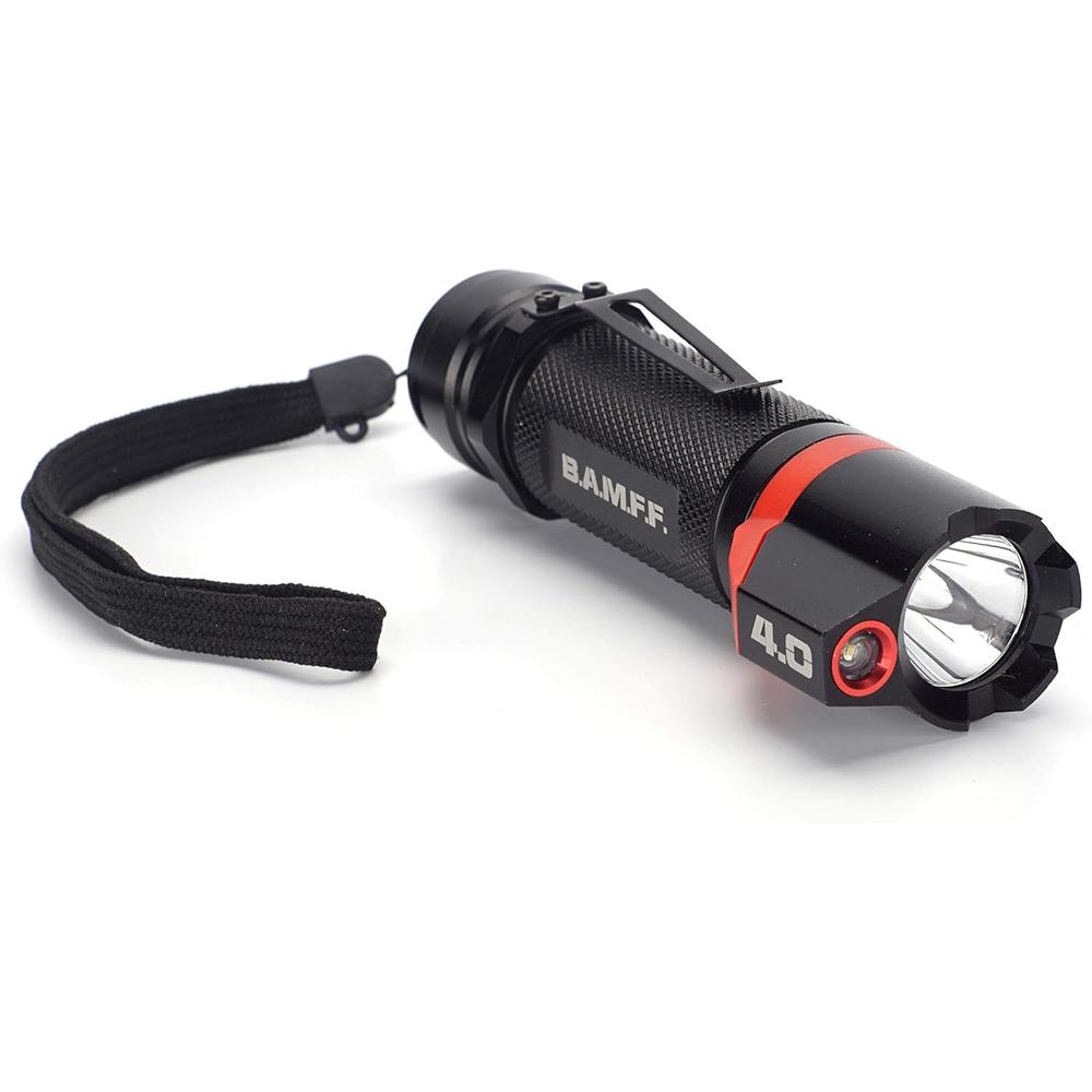 STKR 00339 B.A.M.F.F.™ 400 lm Black Tactical Dual-LED Flashlight