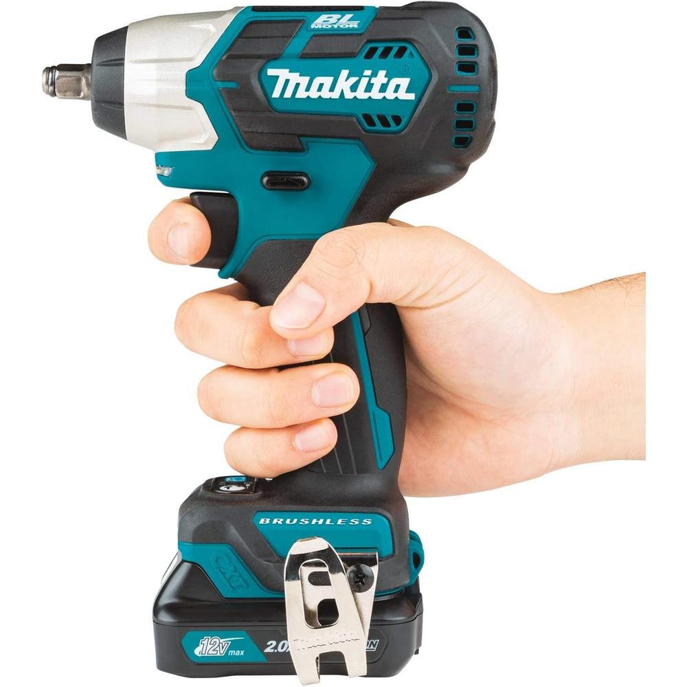 Makita WT05R1 12V max CXT Lithium-Ion Brushless Cordless 3/8" Sq. Drive Impact Wrench Kit (2.0Ah)