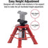 Sunex Tools 1210 10-Ton Low Height Pin Type Jack Stands, Pair