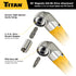 Titan Tools 16189 Perceuse magnétique à 90° et tournevis à embout, qualité impact, tige hexagonale 1/4"