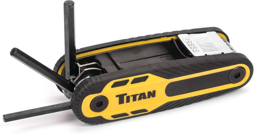 Titan Tools 12770 8 pieces Locking Folding SAE Hex Key Set