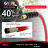 Milton Industries ULR142514 Tuyau d'air en caoutchouc ultra léger 1/4" x 25' avec extrémités 1/4" NPT