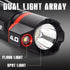 STKR 00339 B.A.M.F.F.™ 400 lm Black Tactical Dual-LED Flashlight