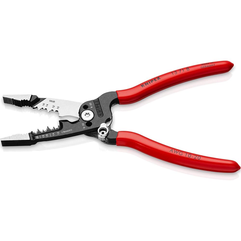 Pince à dénuder forgée Knipex 13 71 8 - Poignée recouverte de plastique antidérapant