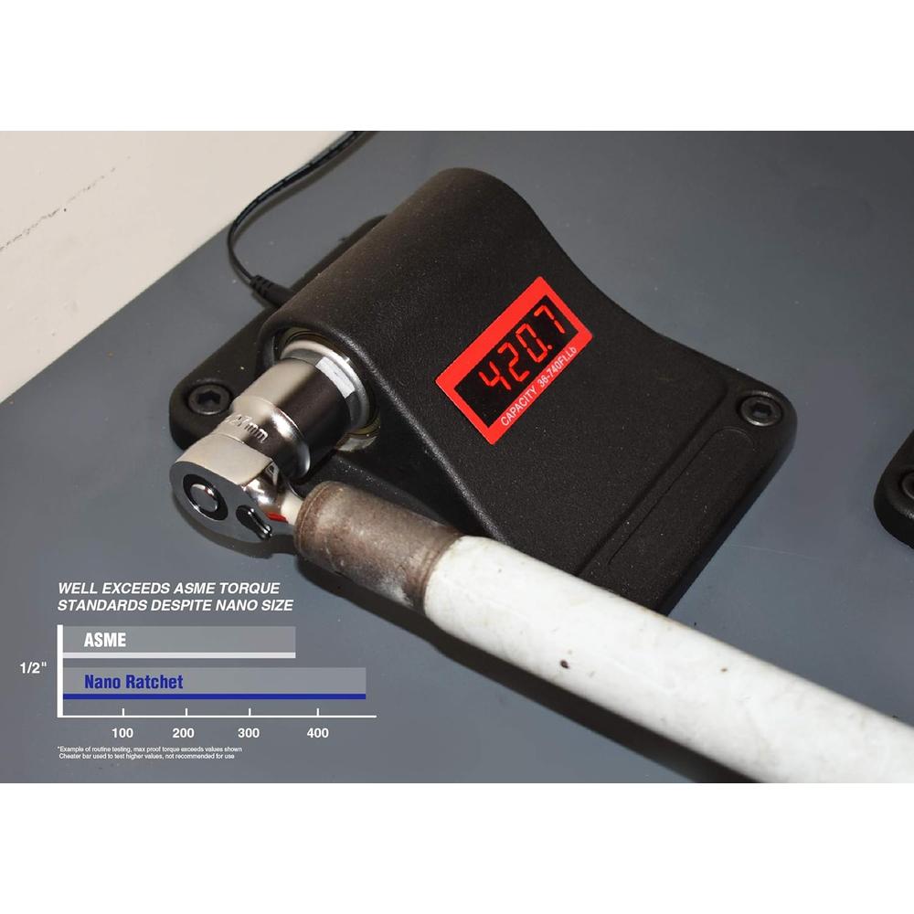 Astro Pneumatic 91210 CLIQUET À TÊTE NANO À ENTRAÎNEMENT 1/2", 72 DENTS, 10" DE LONG