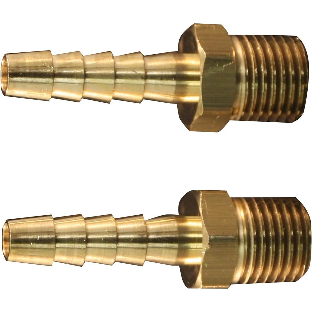 Milton Industries S-600 1/4" M. Extrémité, tuyau ID 1/4", 2/Cd