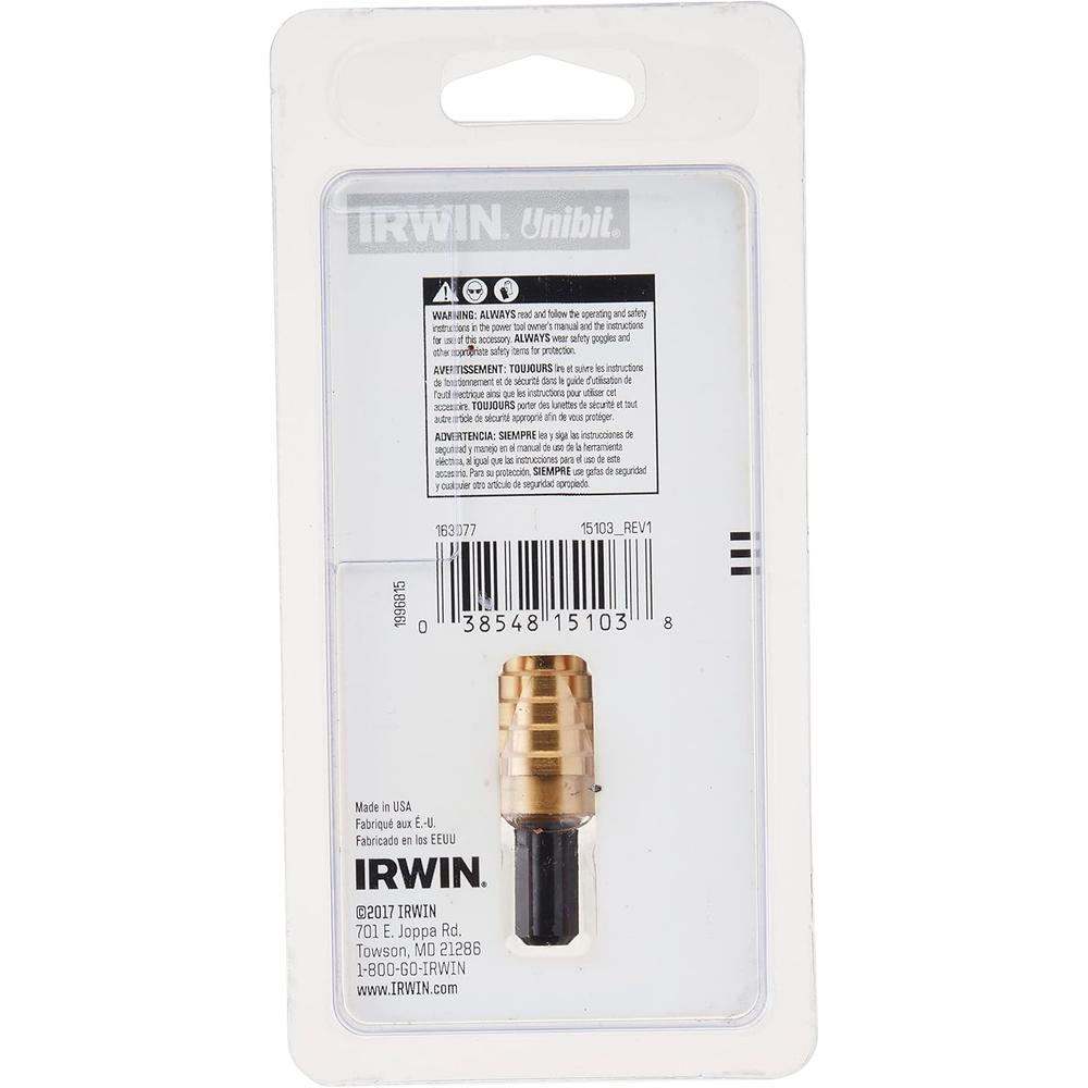 Irwin Tools 15103ZR 15103 STEP DRL #3T 1/4-3/4"TIN 9 SZ