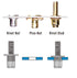 Astro Pneumatic 1455 HAND RIVET STUD SETTER KIT - METRIC & SAE W/ RIVET STUDS – 10-24, 1/4", 5/16", M5, M6 & M8