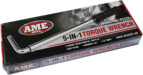 AME International 67170 5-in-1 Torque Wrench 1/2" Drive