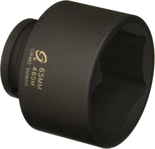 Sunex Tools 465M 3/4 in. Drive Standard 6 Point Metric Impact Socket, 65-mm