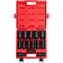 Sunex Tools 4638 3/4  in. Drive Deep Impact Socket Set, 14 pieces, SAE, 3/4" - 1-5/8", Cr-Mo Alloy Steel, Radius Corner Design, Dual Size Markings, Heavy Duty Storage Case