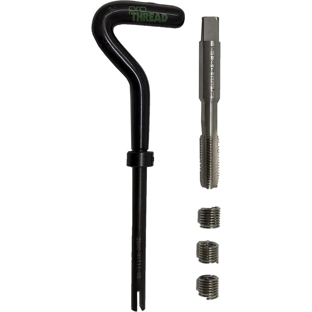 CTA Tools 35089 PRO-THREAD THREAD REPAIR KIT - INCLUDES: TAP, INSTALLATION TOOL - METRIC M8-1.25, (3) INSERTS