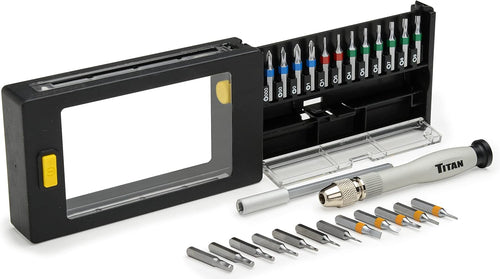 Titan Tools 16028 Jeu d'embouts et de tournevis de précision 26 pièces