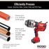 Ridgid 67053 RP 350 Pistol-Grip Press Tool With 18V 2.5Ah Battery, 1/2" - 2" Propress Jaws