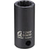 Sunex Tools 312MZRD 3/8 in. Drive 12mm 12-Point Semi-Deep Impact Socket