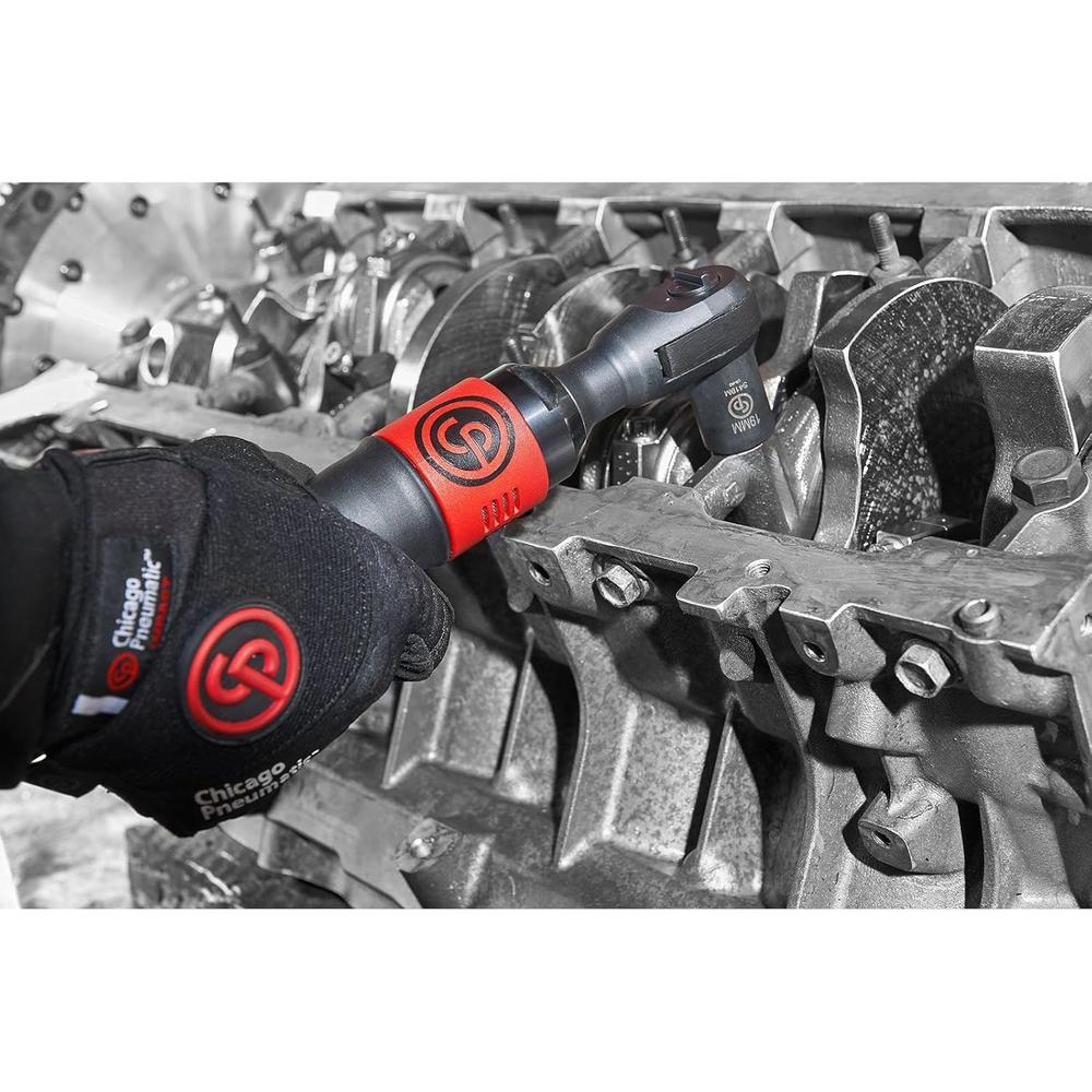 Chicago Pneumatic 7829 Heavy Duty Air Ratchet Wrench (with 10 to 55 ft.-lb. Torque Range, 9-13/16) (Non-Carb Compliant)