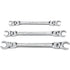 GearWrench 81914 3 Pc. Flex Head Flare Nut SAE Wrench Set