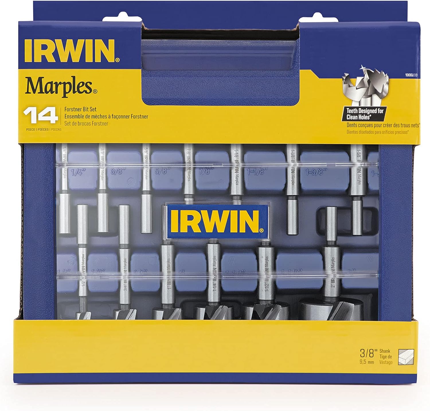 Irwin Tools 1966893 ENSEMBLE D'EMBOUTS FORSTNER 14PC MARPLES