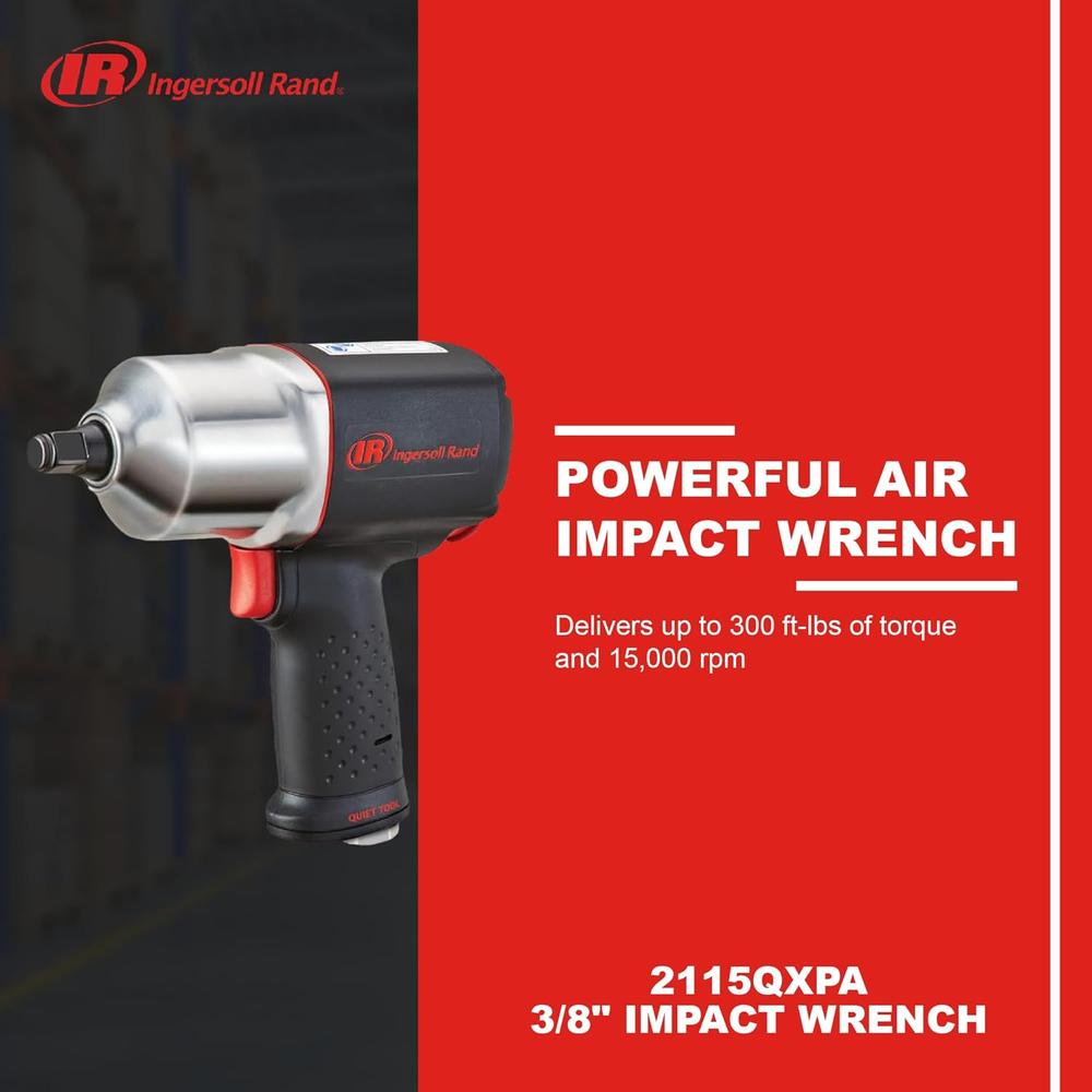Ingersoll Rand 2115QXPA 3/8" Impact Wrench with Quiet Technology