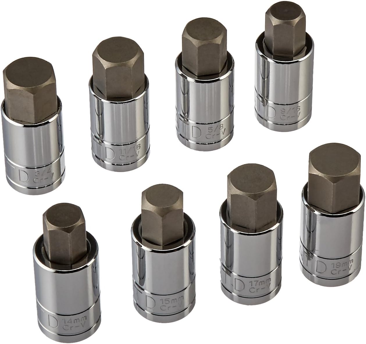 ATD Tools 13788 8PC SAE & Metric LG SIZE Hex End B