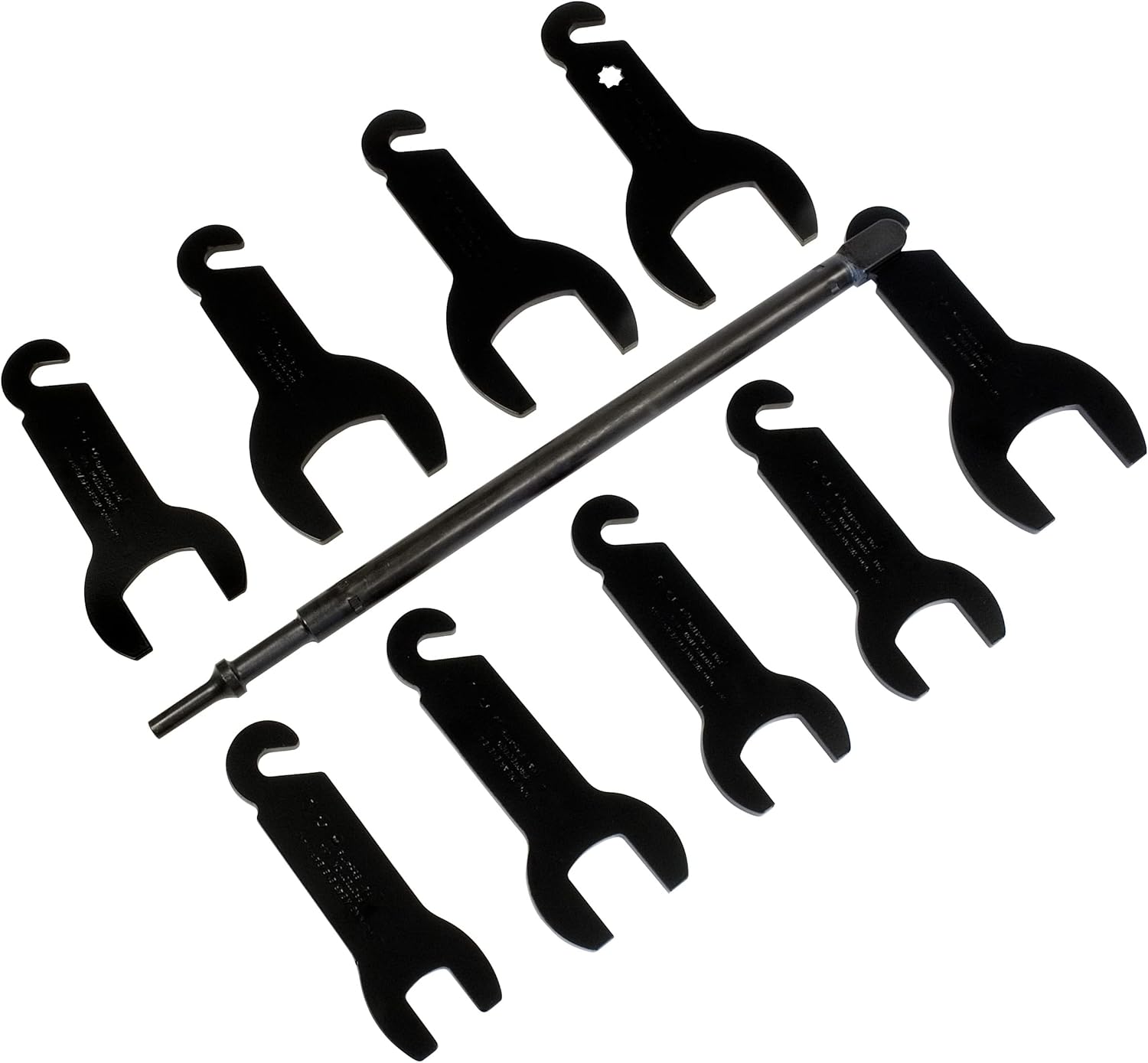 Lisle 43350 10-PC PNEUMATIC FAN CLUTCH WRENCH SET
