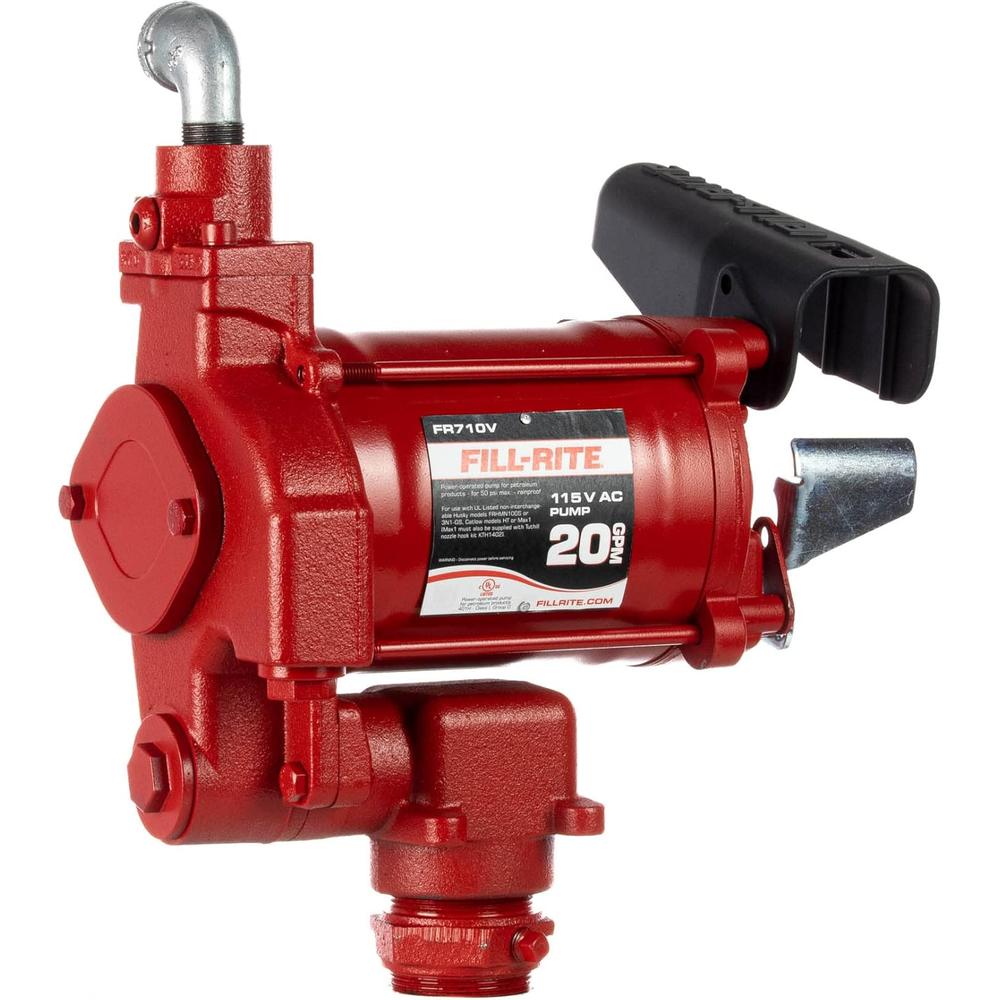 Fill-Rite FR710VN 20 GPM, 115V AC 60 Hz High Flow Pump, 1" Discharge, No Accessories.