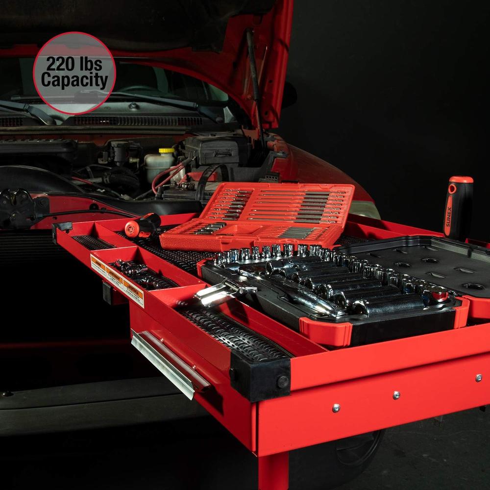 Sunex 8019 Heavy Duty Adjustable Work Table with Drawer