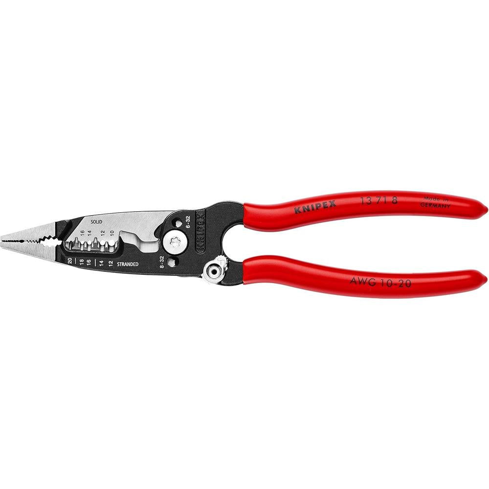 Pince à dénuder forgée Knipex 13 71 8 - Poignée recouverte de plastique antidérapant
