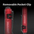 Bayco Nightstick MT-100R Mini-TAC Metal Led Flashlight 2-AAA. 5.4-Inch. 137mm. Red