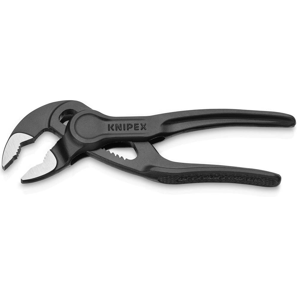 Knipex 87 00 100 4" COBRA XS WATER PUMP PLIERS WITH TEXTURED HANDLES, 1" CAPACITY, 11 ADJUSTMENTS