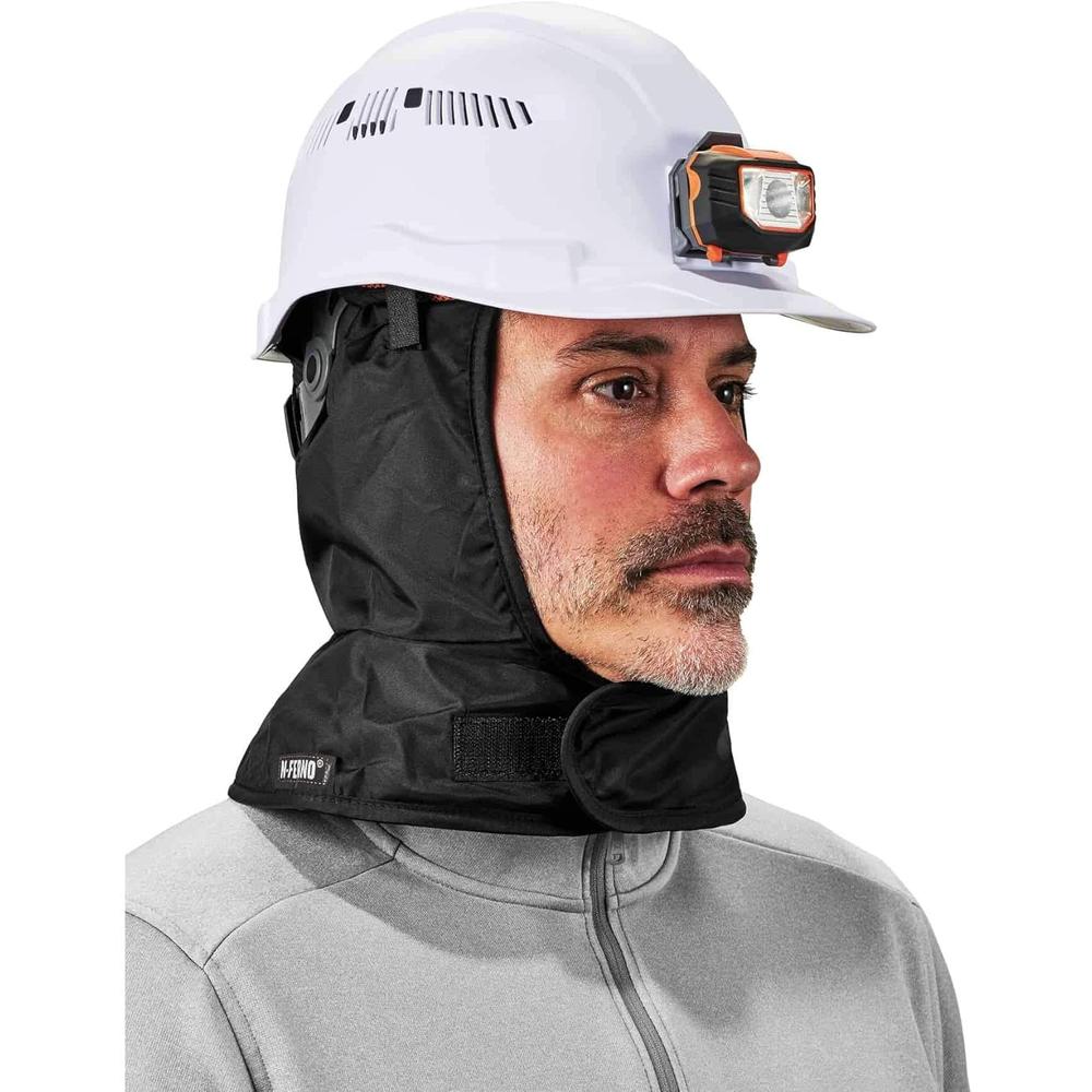 Ergodyne 16842 N-FERNO 6842 WINTER HARD HAT LINER - 2-LAYER, FLEECE-LINED, POLYESTER SHELL, SHOULDER LENGTH