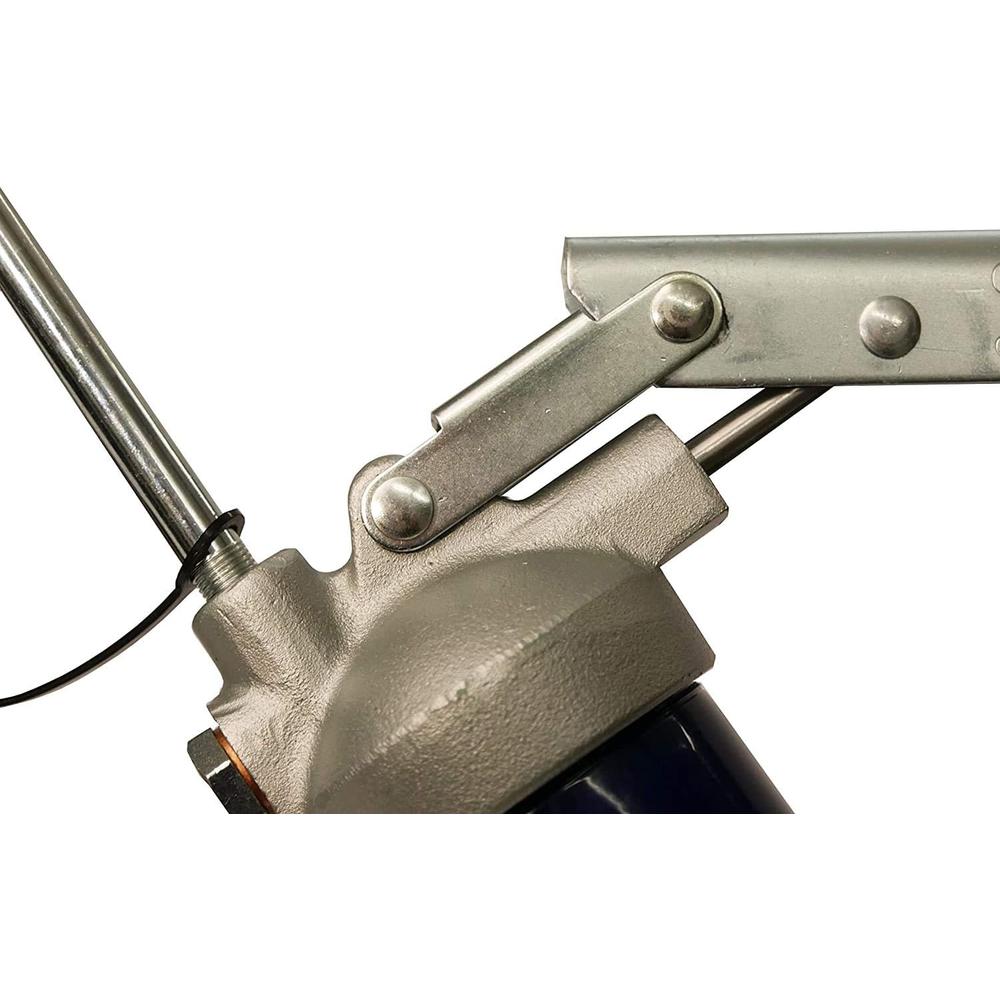 Lincoln 1147 Heavy Duty Lever-Action Manual Grease Gun with 18-inch Whip Hose and Dual Lip Follower to Prevent Grease Bypass