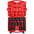 Sunex 4686, 3/4 Inch Drive Deep Impact Socket Set, 17-Piece, Metric, 26mm-44mm, Cr-Mo Alloy Steel, Radius Corner Design, Heavy Duty Storage Case