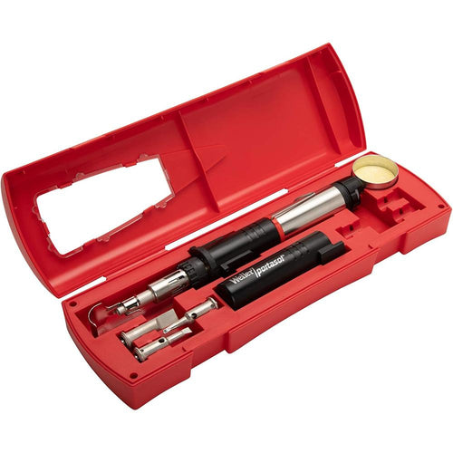 Weller PSI100K Super-Pro Kit de fer à souder au butane sans fil à allumage automatique, 125 W, 1076 °F